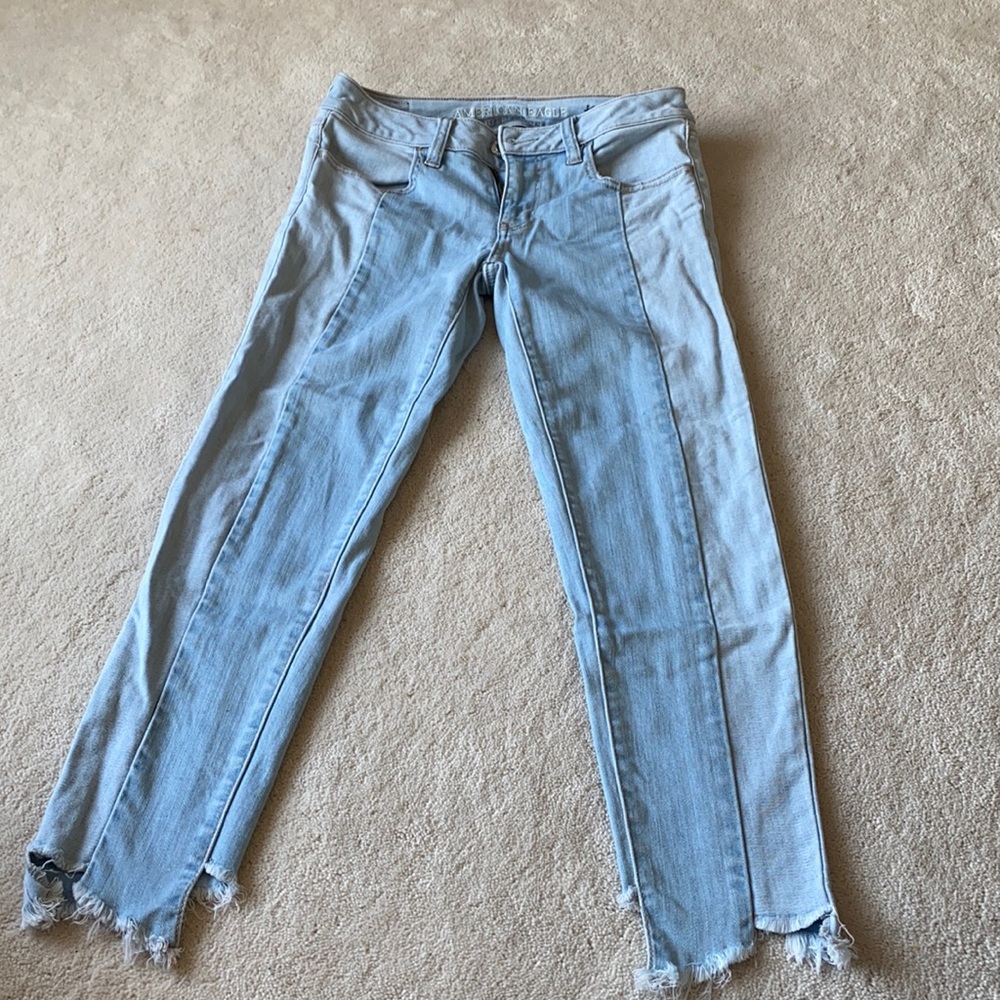 American eagle outfitters 2 tone jeans